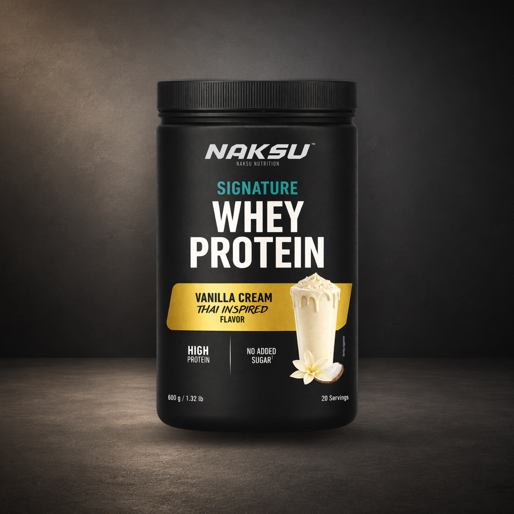 Naksu Nutrition Signature Whey Protein Vanilla Cream Thai Inspired 600g