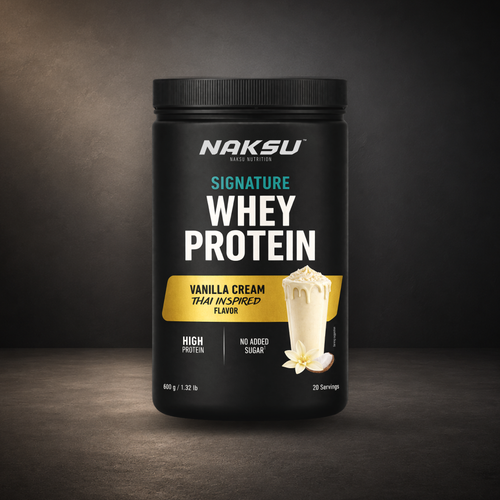 Naksu Nutrition Signature Whey Protein Vanilla Cream Thai Inspired 600g